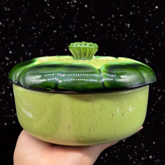 Vintage Valley Vista California Covered Dish Bowl Serving Dish W Lid Pottery 5”T - Picture 4 of 14